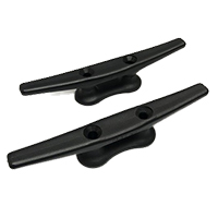 Cleat - 3 1/8" (80MM) Black Open Base - Pair